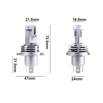 Set 2 x Lampa LED M3, H4, 55W, 8000 lumeni, 2 faze, 9/32V, 6500K