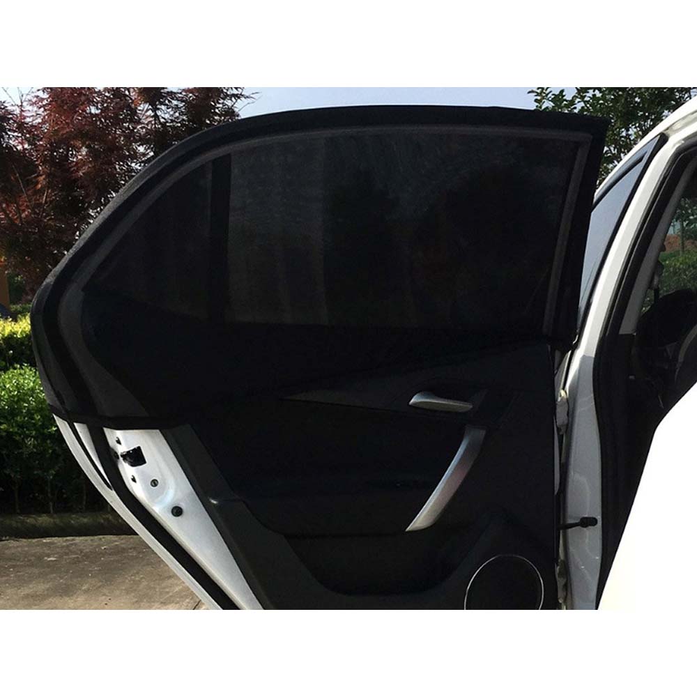 Set 2 x parasolar auto geamuri laterale, universal, negru