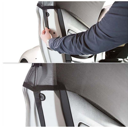 Set 2 x parasolar auto geamuri laterale, universal, negru