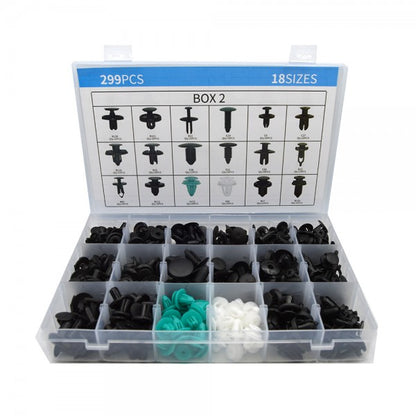 Set cleme de fixare 299 piese, universale, plastic