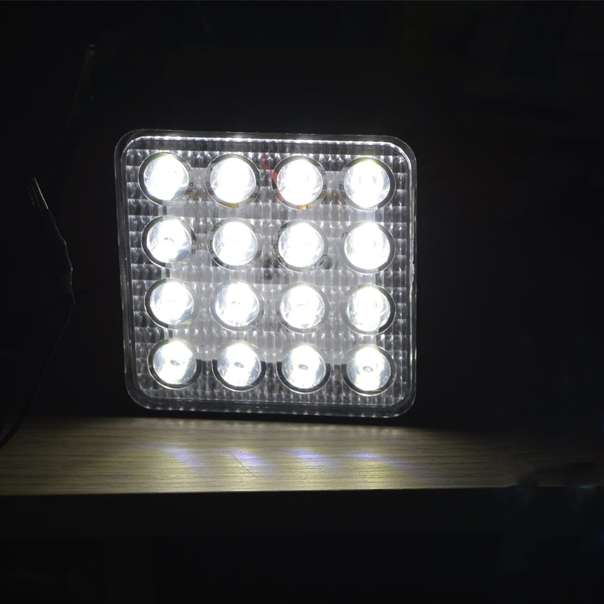 Set 2 x proiectoare LED patrate, 48W, IP67