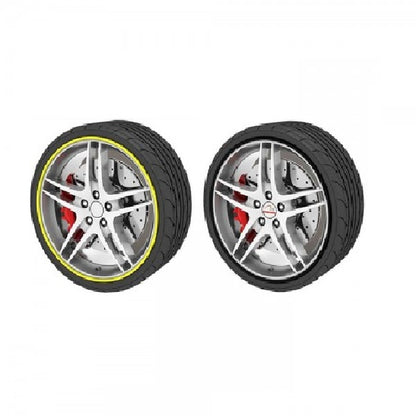 Set 4 x inele jante auto, cauciuc, universal, diverse culori