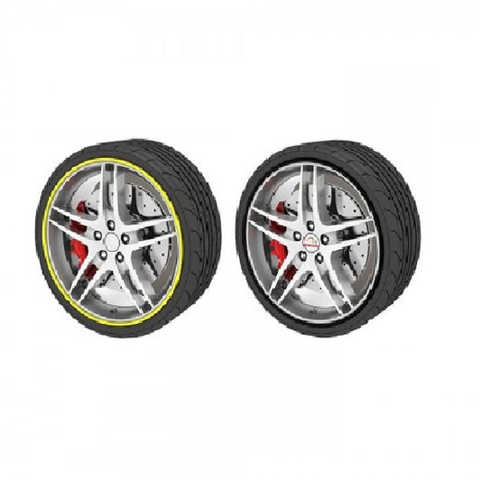 Set 4 x inele jante auto, cauciuc, universal, diverse culori