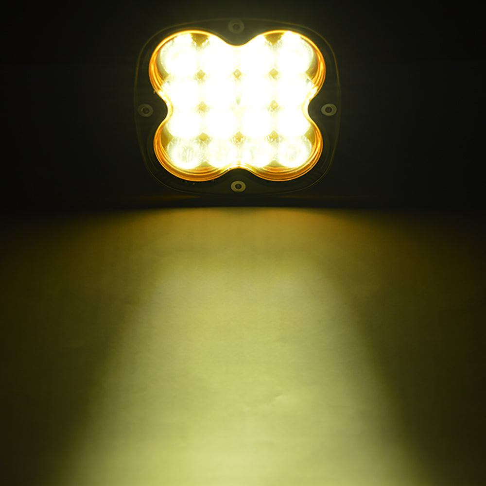 Set 2 x Proiectoare auto LED, 72W/set, 3000k