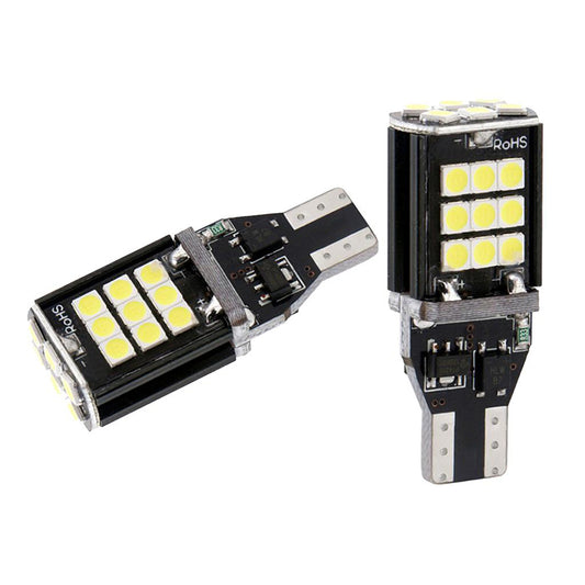 Set 2 x Becuri auto LED SMD, T 15 15W, Canbus