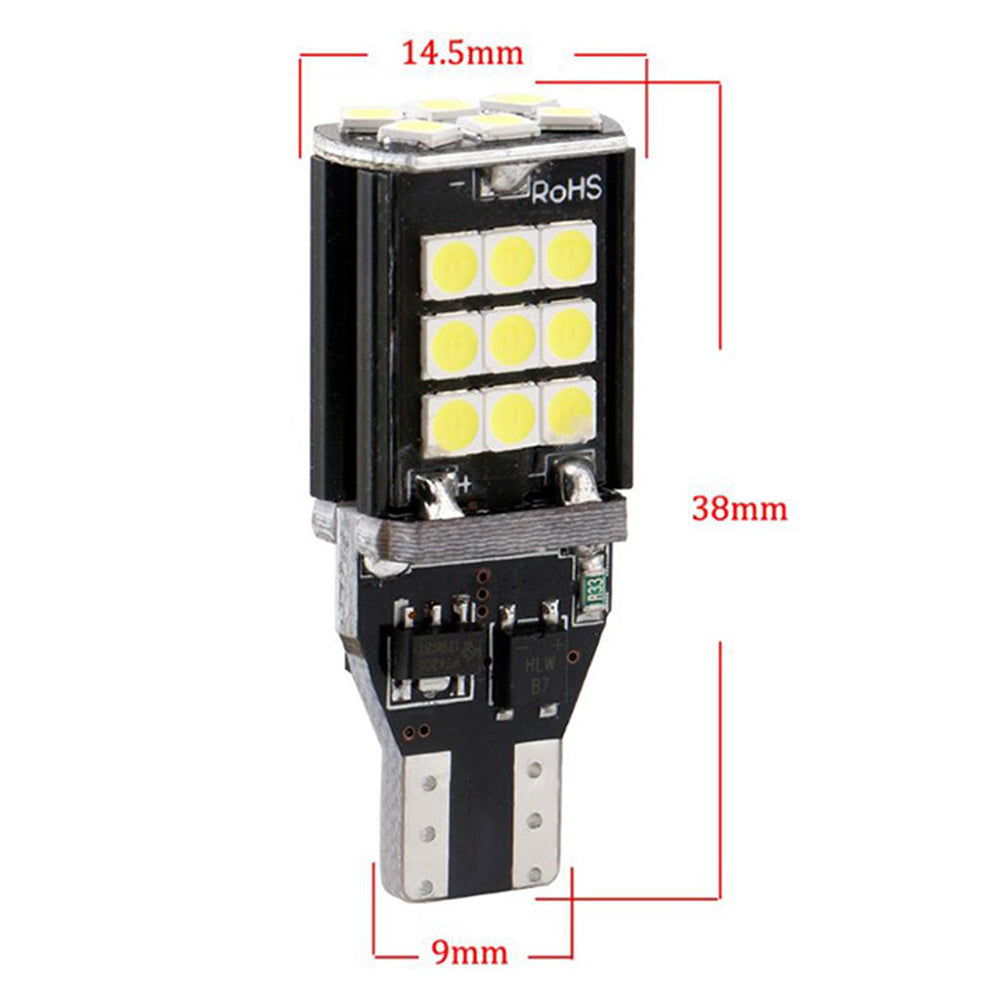 Set 2 x Becuri auto LED SMD, T 15 15W, Canbus