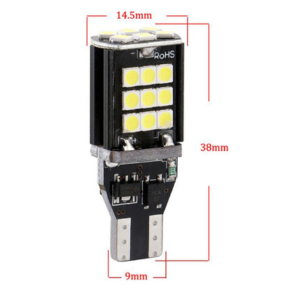 Set 2 x Becuri auto LED SMD, T 15 15W, Canbus
