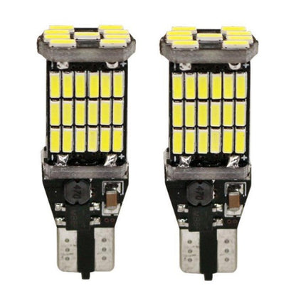 Set 2 x Becuri auto 45LED SMD, T15 W16W, 10W, 12V, canbus, 2400lm