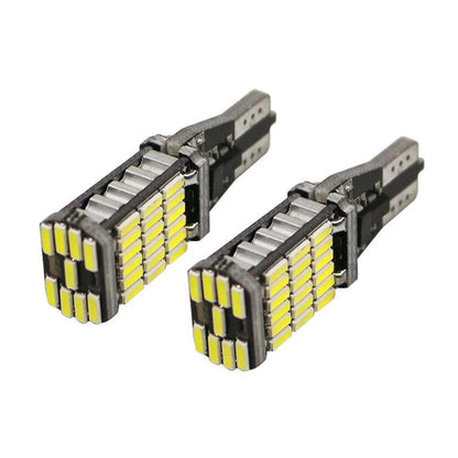 Set 2 x Becuri auto 45LED SMD, T15 W16W, 10W, 12V, canbus, 2400lm