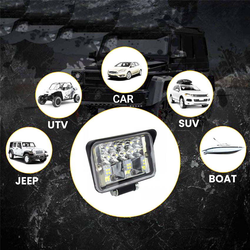 Set 2 Proiectoare LED, 108W/set, 9/32V, 18LED