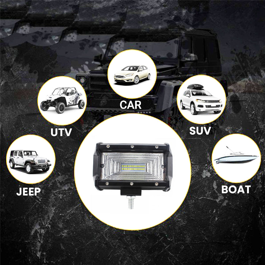 Set 2 x Proiectoare auto, 144W/Set, 12/24V, 24 LED