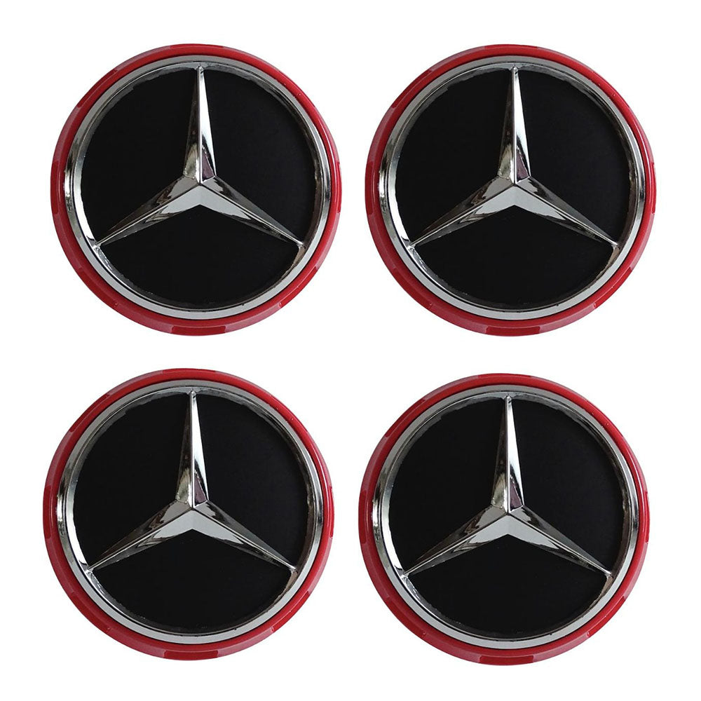 Set 4 Capace jante cu sigla Mercedes Benz, AMG, 75mm