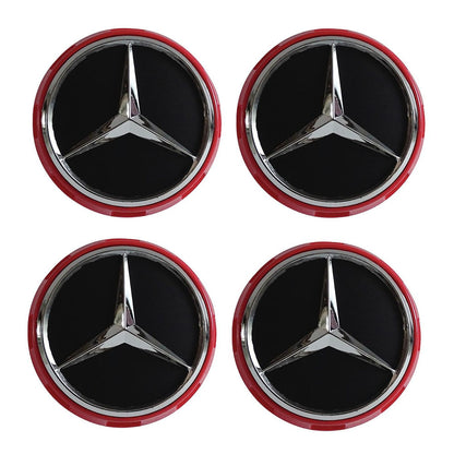 Set 4 Capace jante cu sigla Mercedes Benz, AMG, 75mm