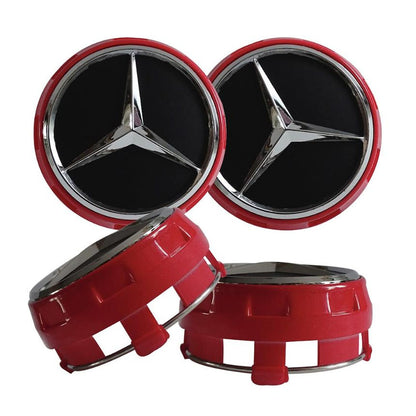 Set 4 Capace jante cu sigla Mercedes Benz, AMG, 75mm