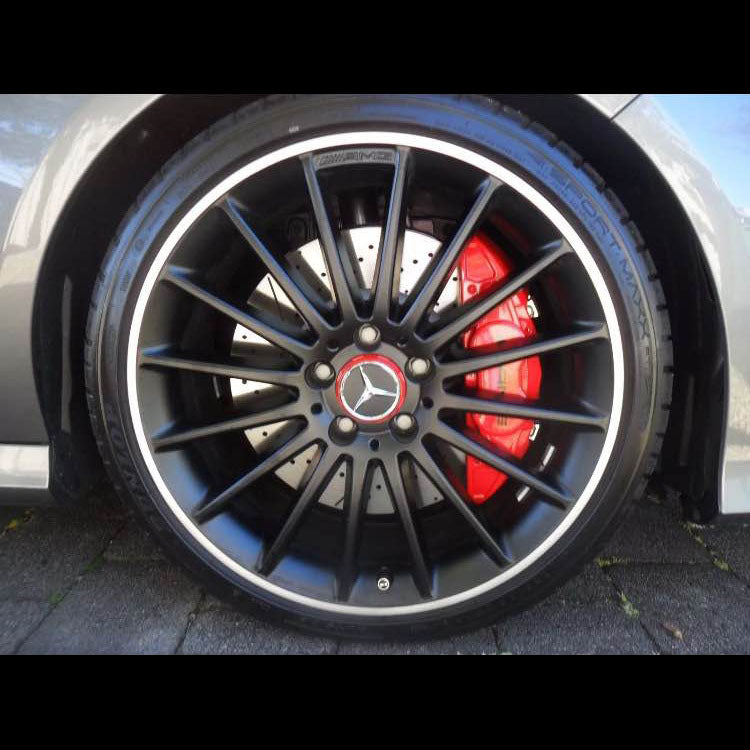 Set 4 Capace jante cu sigla Mercedes Benz, AMG, 75mm