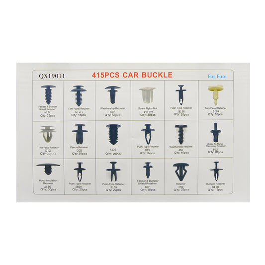 Set cleme auto de fixare, universale, 415 piese