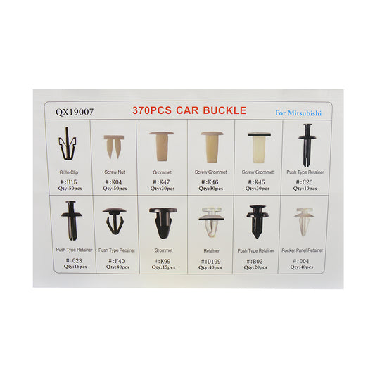 Set cleme de fixare pentru Mitsubishi, 370 piese
