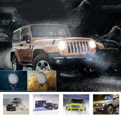 Set 2 x Proiectoare auto 9LED, 25mm, 54W/set, 10/30V