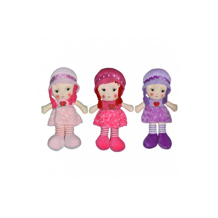 Papusa plus 54cm, cu efecte vocale, cantecel, diferite culori