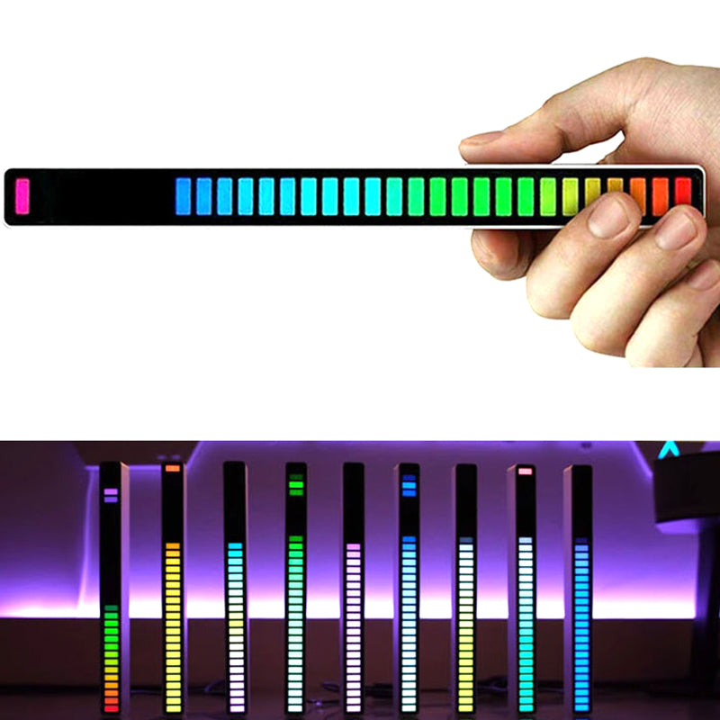 Bara LED RGB D08 cu activare sonora, 32 LED, USB