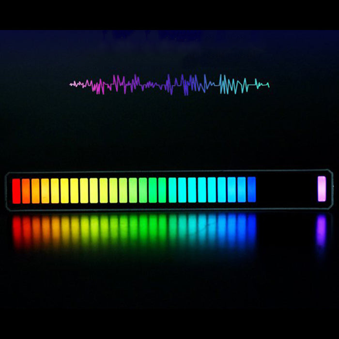 Bara LED RGB D08 cu activare sonora, 32 LED, USB