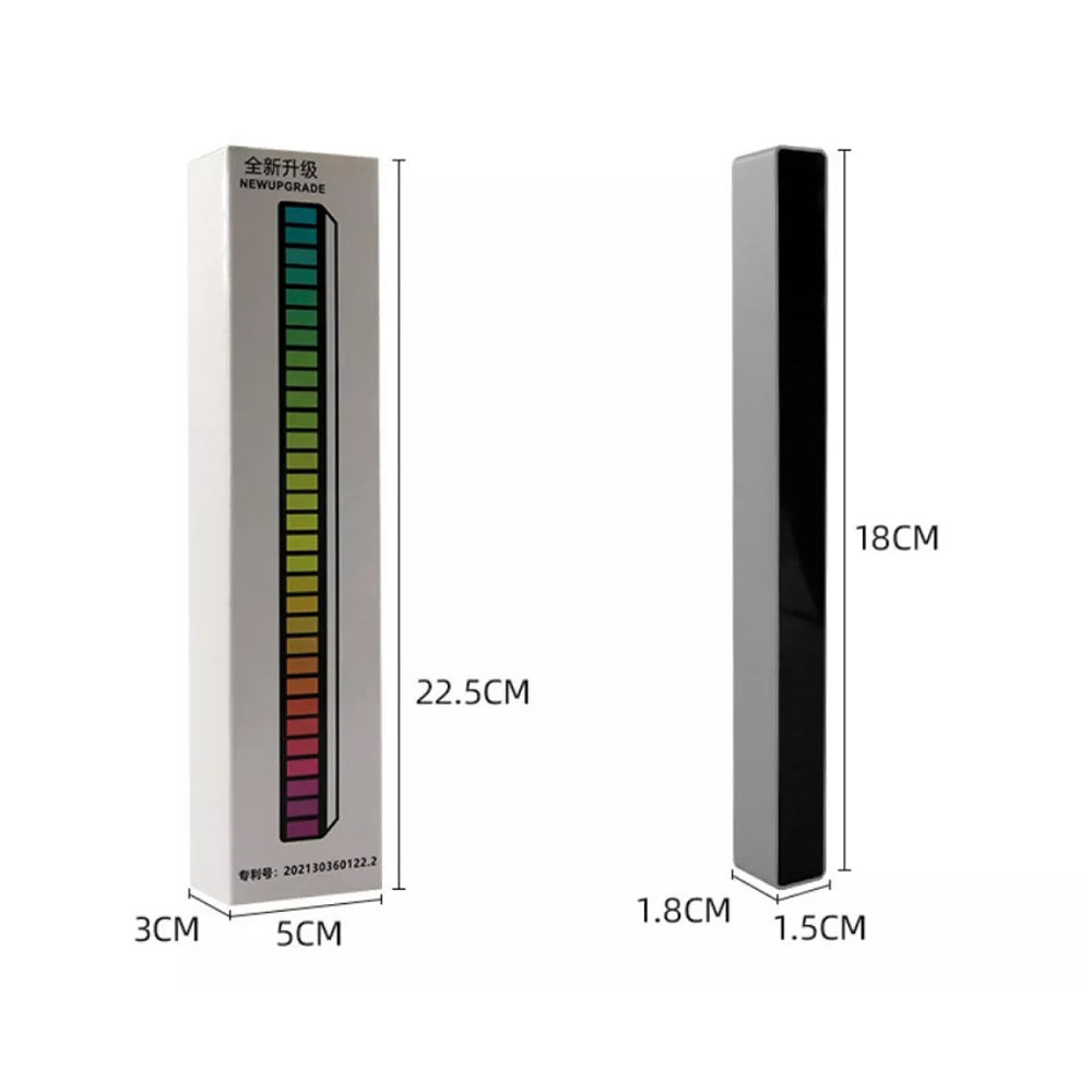 Bara LED RGB D08 cu activare sonora, 32 LED, USB