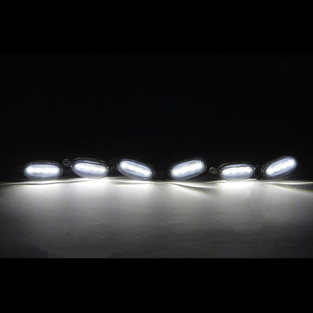 Set 6 Lumini de zi, decoratie grila radiator, 36W, 3 modele