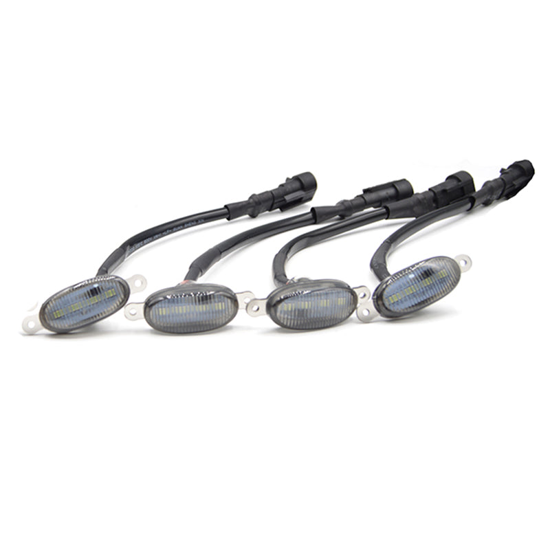 Set 4 Lumini de zi, decoratie grila radiator, 24W, 2 modele