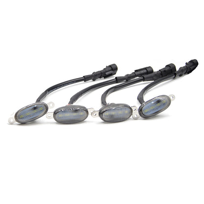 Set 4 Lumini de zi, decoratie grila radiator, 24W, 2 modele