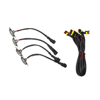 Set 4 Lumini de zi, decoratie grila radiator, 24W, 2 modele