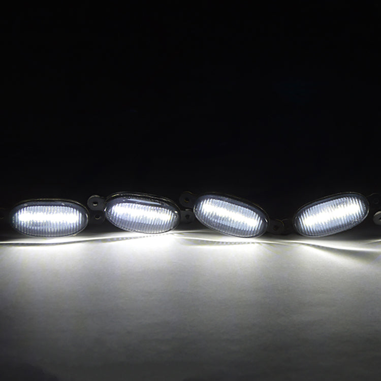 Set 4 Lumini de zi, decoratie grila radiator, 24W, 2 modele