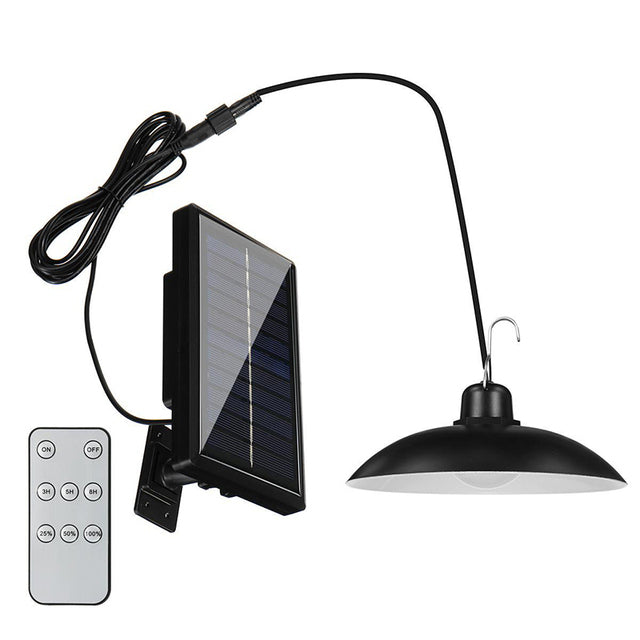 Aplica cu bec LED si panou solar, cu telecomanda, 30SMD, 400lm