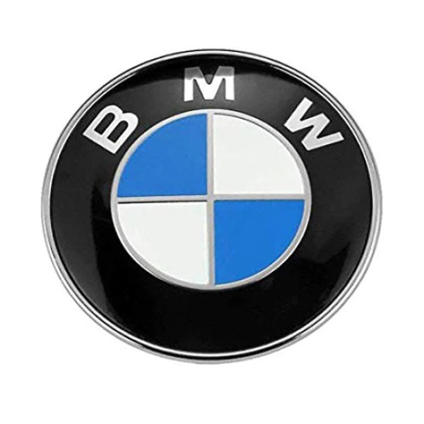 Emblema capota/portbagaj BMW, 73 mm, ABS, albastra
