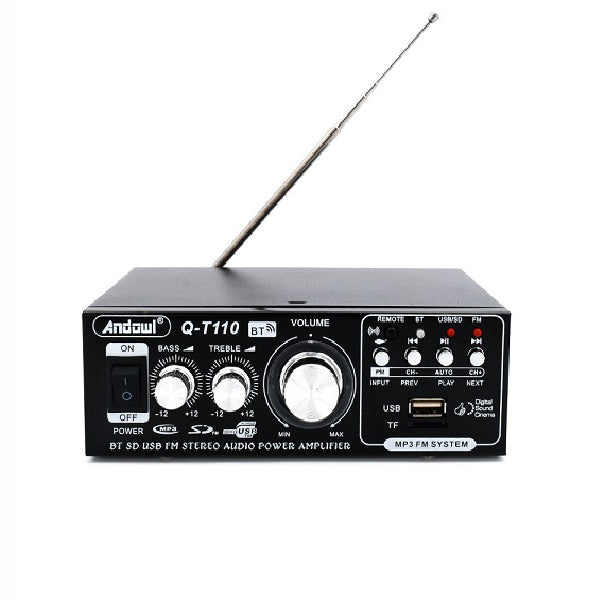 Amplificator profesional tip statie T110, BT, telecomanda