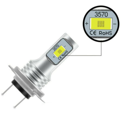 Set 2 Becuri auto H7, 12 LED SMD/bec, 160W/set