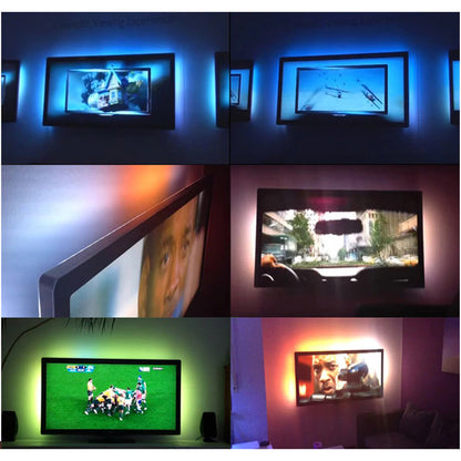 Banda LED RGB, iluminare fundal TV, telecomanda, 3m