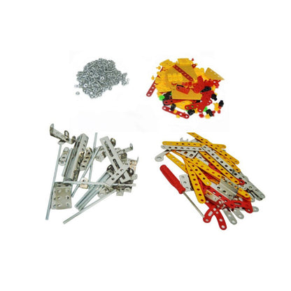 Set de constructie pentru copii, Vapor, 455 piese metalice
