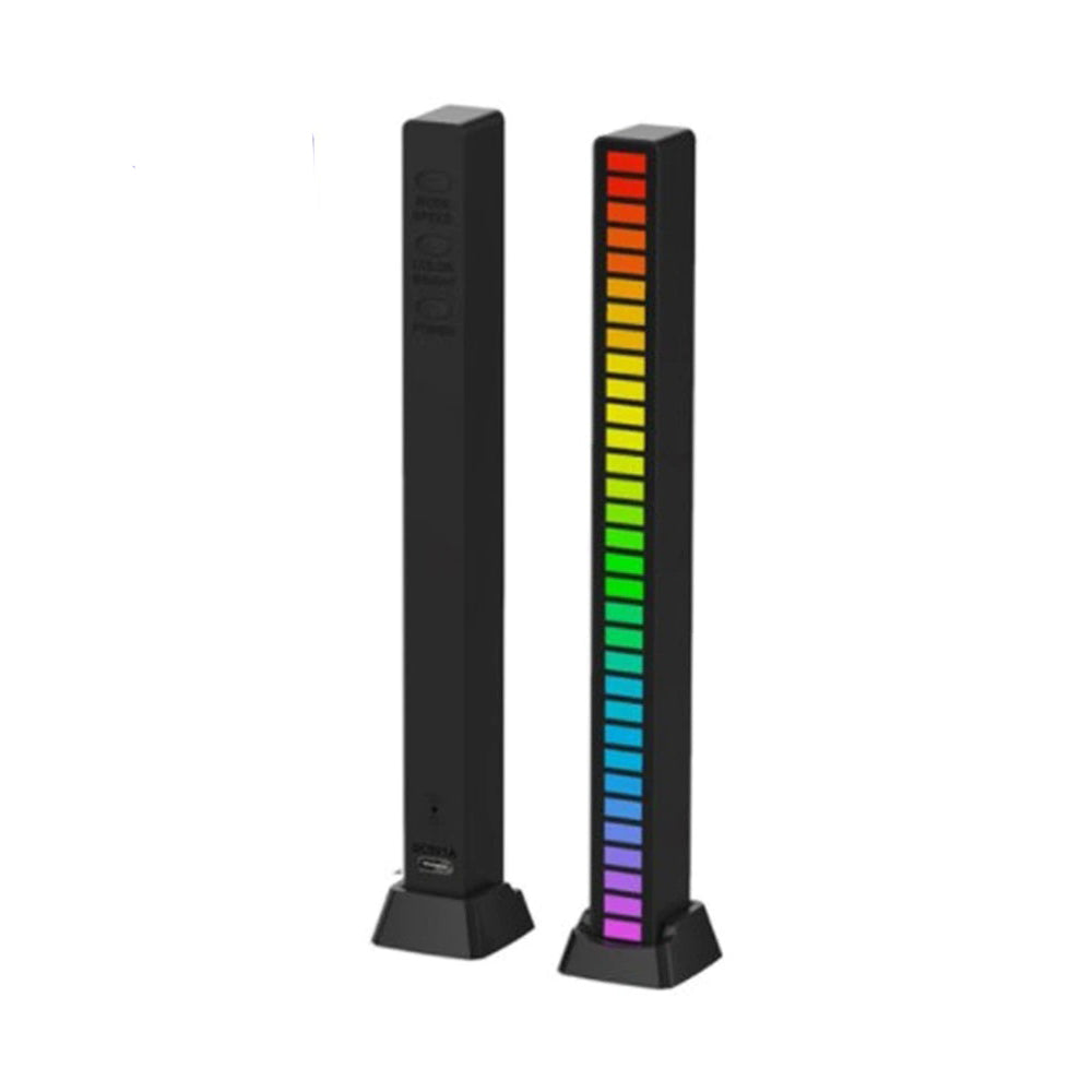 Bara LED RGB D08 cu activare sonora, 32 LED, USB