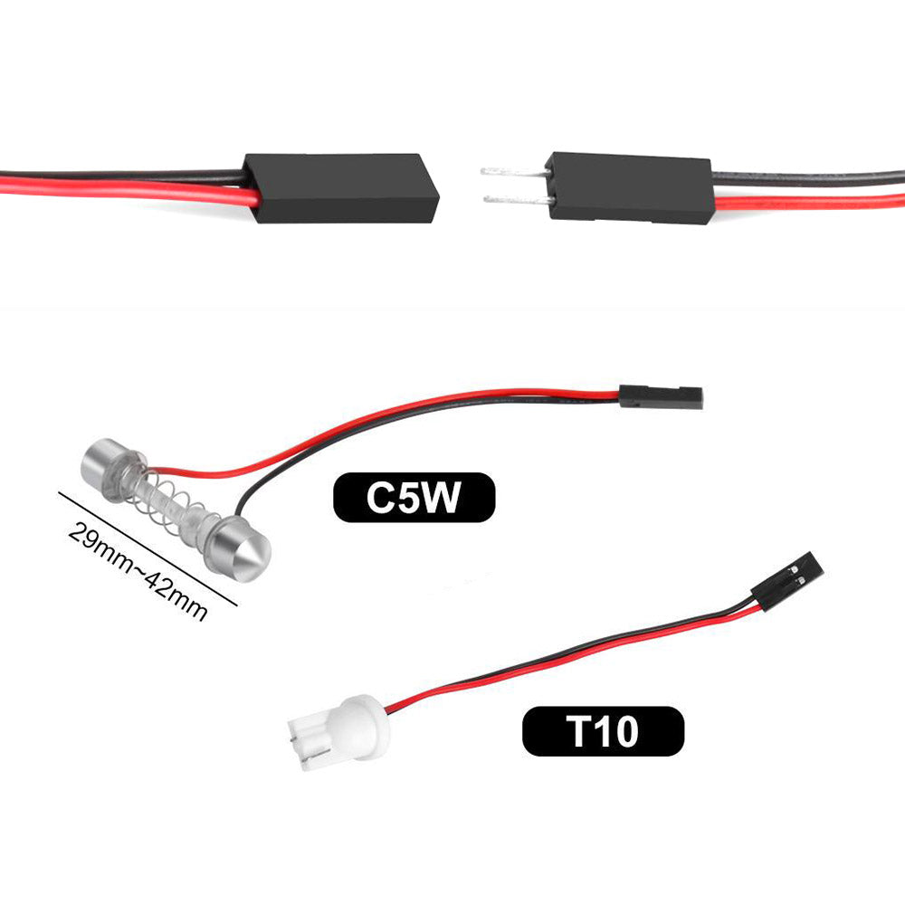 Set 2 x becuri auto LED, T10 / C5W, SMD, 5W, 2 modele, 18LED