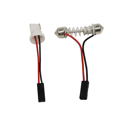 Set 2 x becuri auto LED, T10 / C5W, SMD, 5W, 2 modele, 18LED