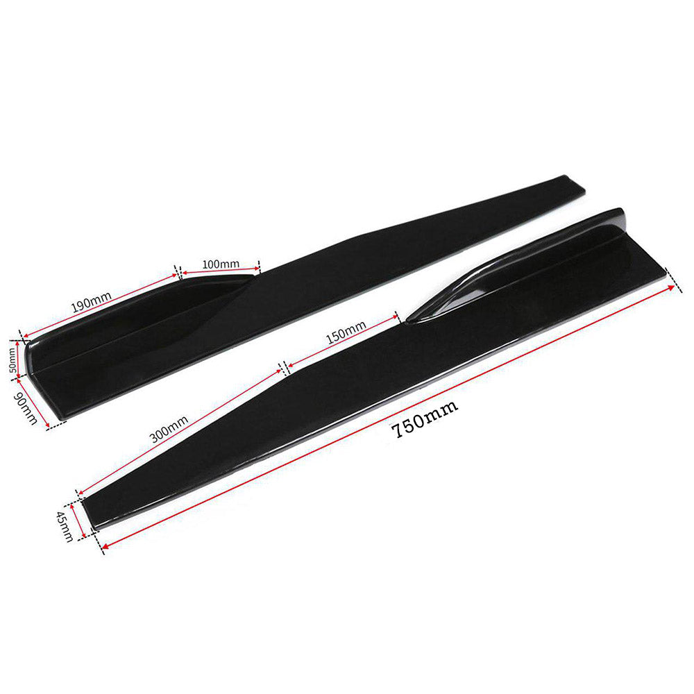 Set 2 x ornamente auto extensii prag lateral, universal, 75cm