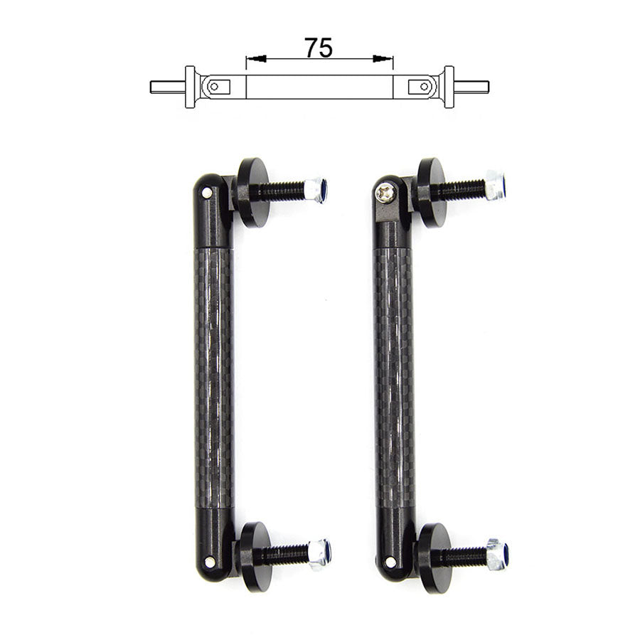 Set 2 x tije sustinere prelungire bara, carbon