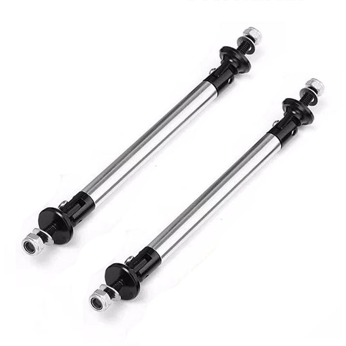 Set 2 x tije sustinere prelungire bara, argintiu, 120mm