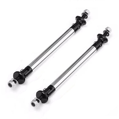 Set 2 x tije sustinere prelungire bara, argintiu, 120mm