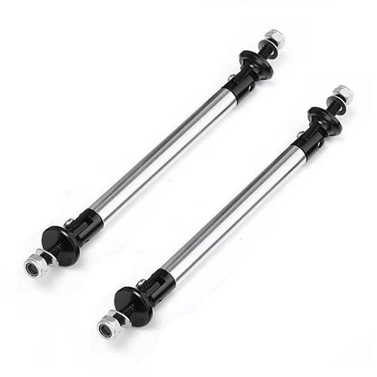 Set 2 x tije sustinere prelungire bara, argintiu, 120mm