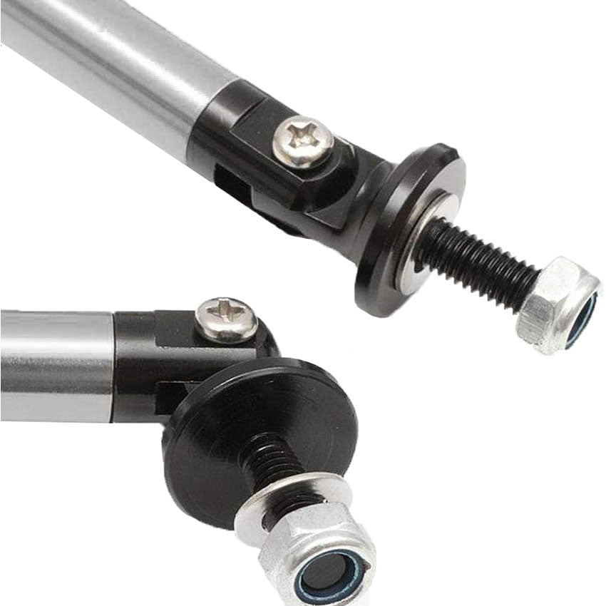 Set 2 x tije sustinere prelungire bara, argintiu, 120mm