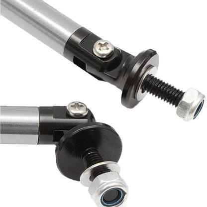 Set 2 x tije sustinere prelungire bara, argintiu, 120mm