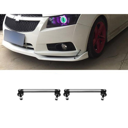 Set 2 x tije sustinere prelungire bara, argintiu, 120mm