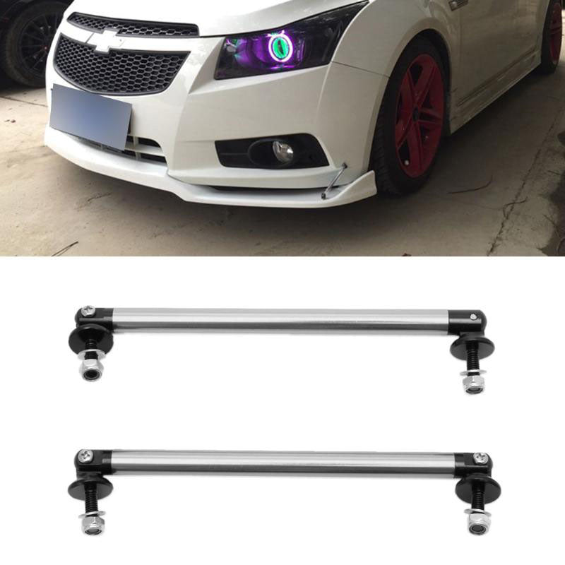 Set 2 x tije sustinere prelungire bara, argintiu, 140mm