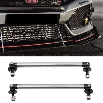 Set 2 x tije sustinere prelungire bara, argintiu, 200mm